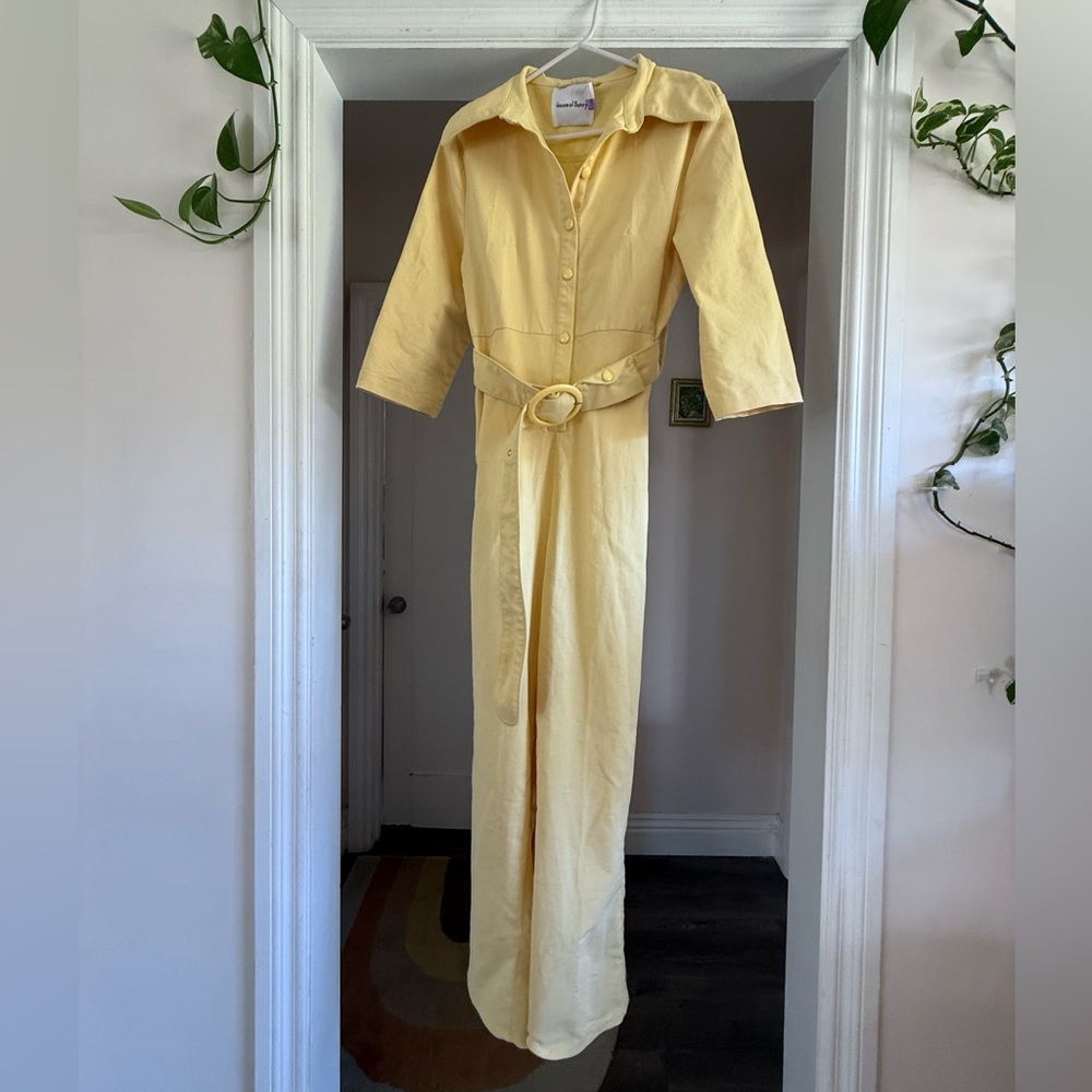 House of Sunny yellow jumpsuit size 8